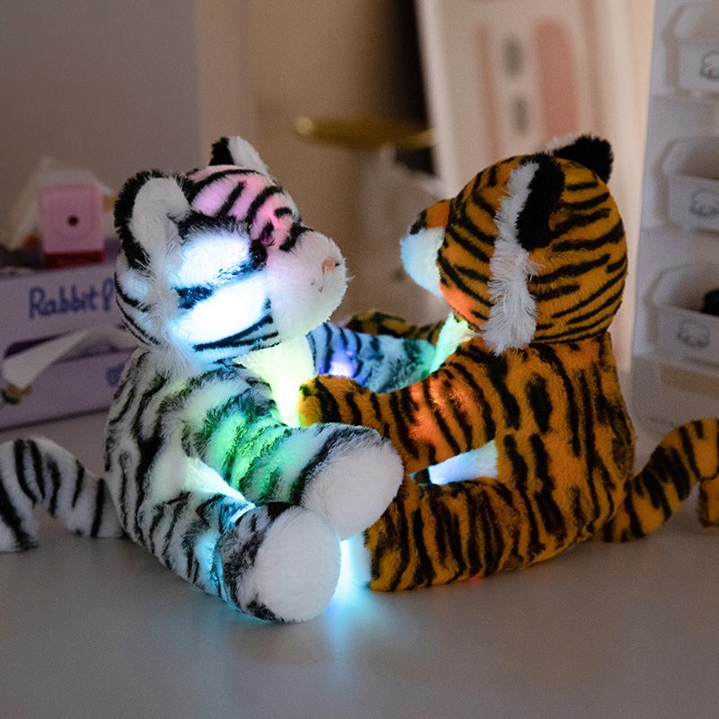 Appeasing Led night Lamp Plush Toy Custom Plush Toy Animal Tiger Stuffed Animal 9