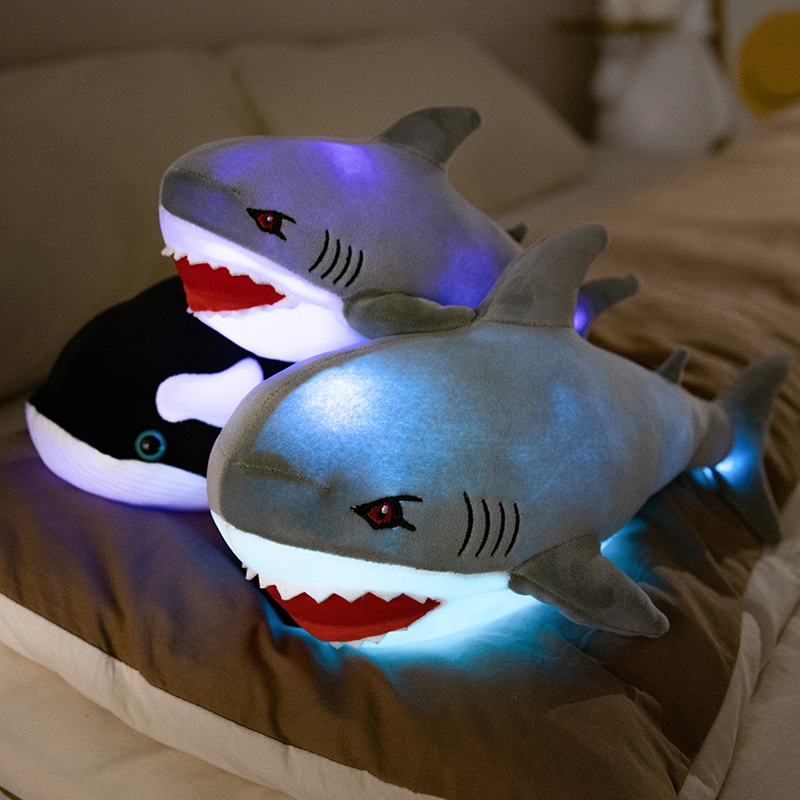 Comfortable Shark Plush Toy Custom Plush Toy Animal Led Night Lamp Plush Toy 10