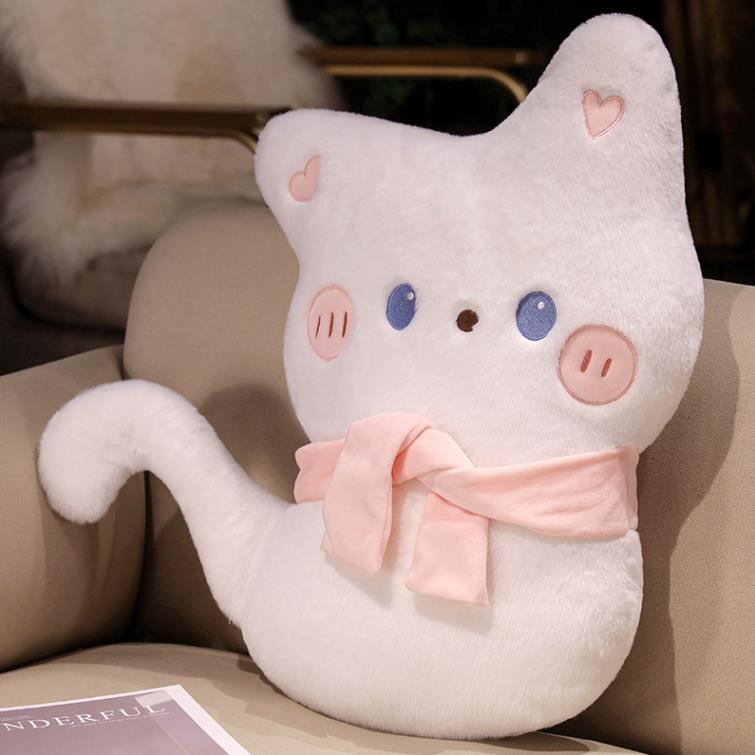 Custom Lovely Cat Plush Pillow Super Soft Black Cat Stuffed Animal Toys Doll Baby Girl Gift 13