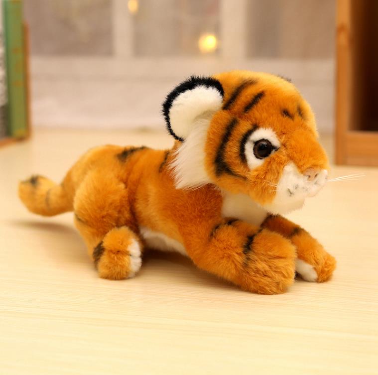Custom Cute Lifelike Tiger Stuffed Animal Toys White Orange Tiger Plush Toy Doll Kids Gifts 10
