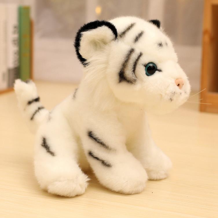 Custom Cute Lifelike Tiger Stuffed Animal Toys White Orange Tiger Plush Toy Doll Kids Gifts 13