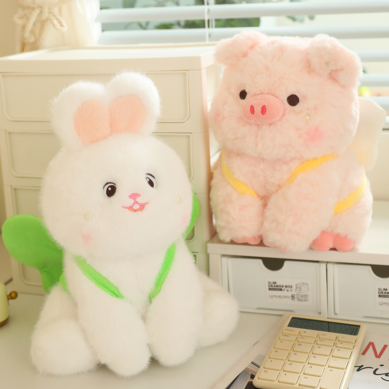Stuffed pig bee and bunny rabbit animal toy plush cute plush toys 2