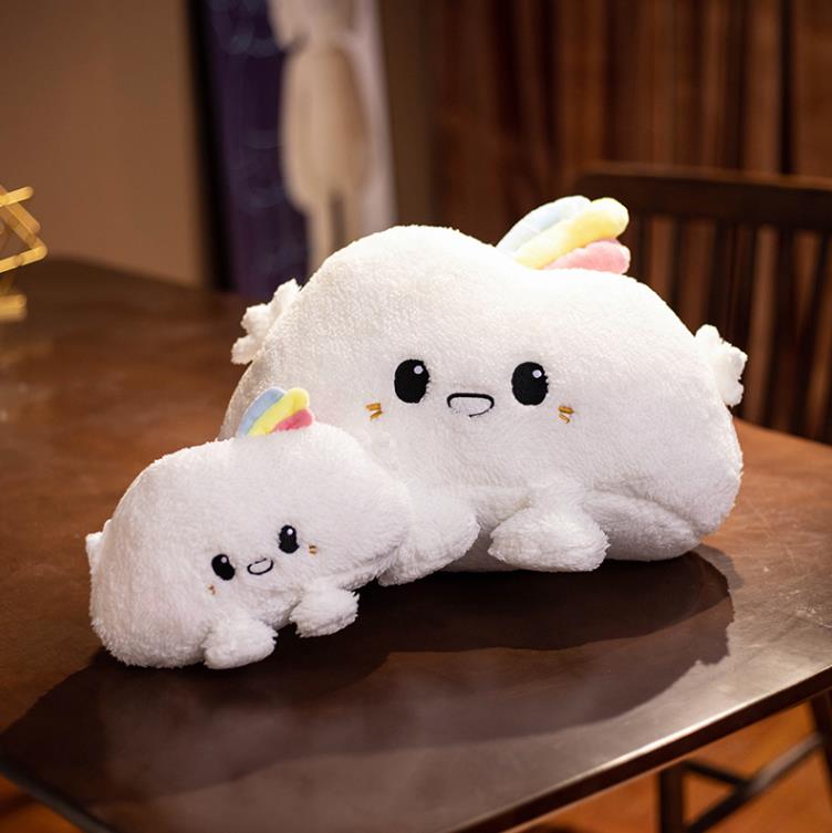 Супермягкая плюшевая подушка в виде белого облака, мягкая игрушка в виде радужного облака, плюшевая подушка для дивана. 10