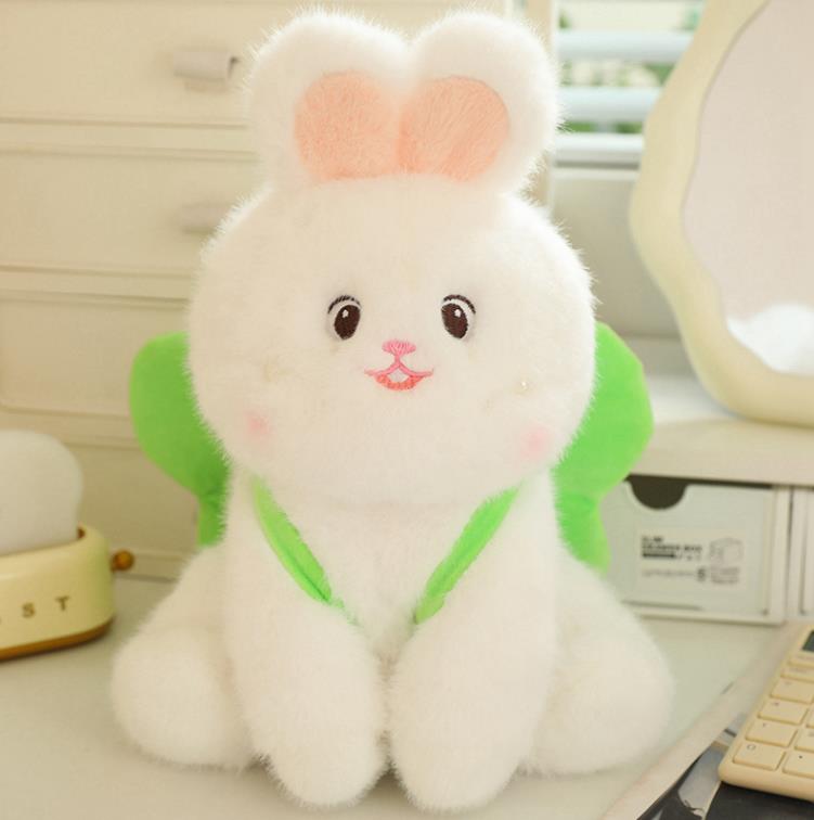 New Design Cute White Rabbit Pink Pig Stuffed Animal Toys Soft Bunny Plush Doll Kids Toy 10