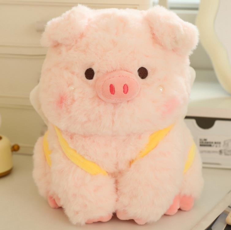 New Design Cute White Rabbit Pink Pig Stuffed Animal Toys Soft Bunny Plush Doll Kids Toy 11