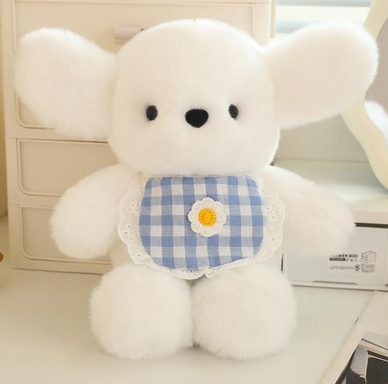 Custom Cute Brown White Puppy Dog Stuffed Animal Toys Plush Bear Doll Children Toy 8