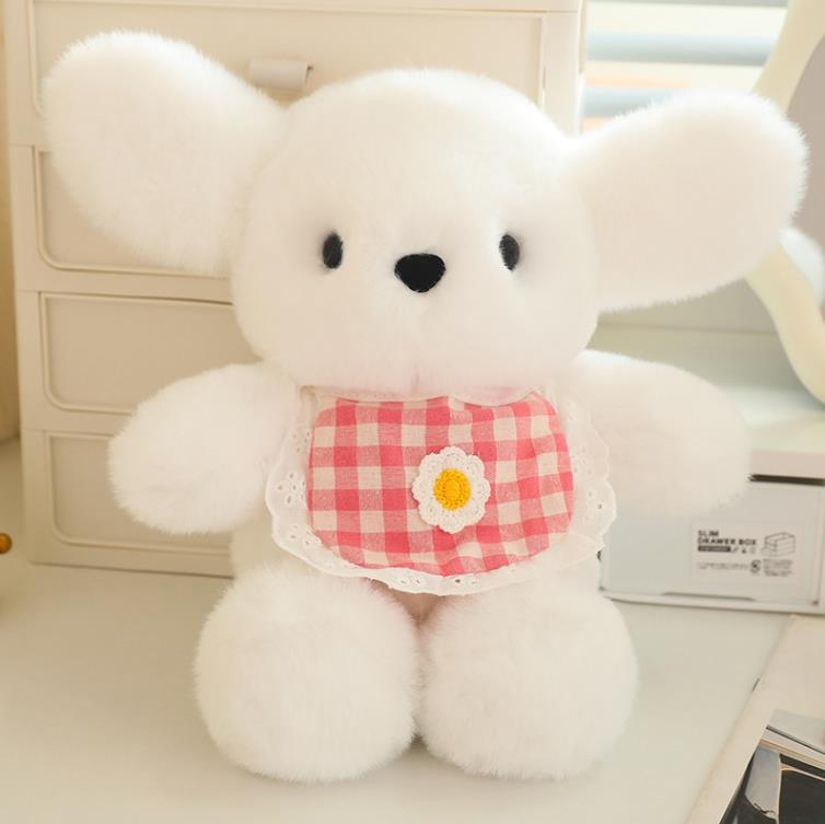 Custom Cute Brown White Puppy Dog Stuffed Animal Toys Plush Bear Doll Children Toy 13