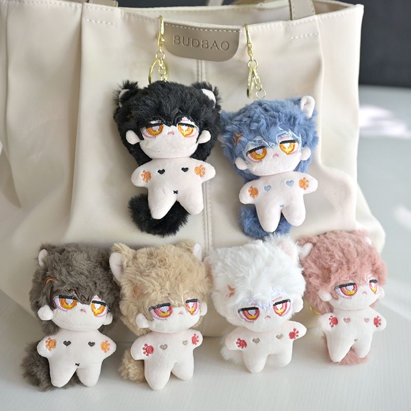 ODM OEM Hot Sale Custom Plush Keychain Manufacturer Soft Animal Fur Soft Monster Mini Mascot Pendant 13