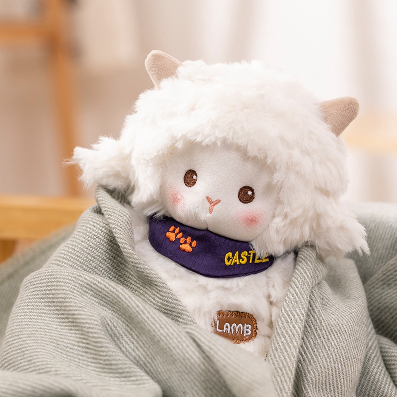 Eco friendly Custom Cute Stuffed Sheep plush doll beautiful doll 3