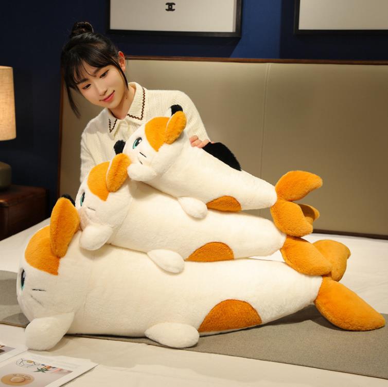 New Design Cute Customized Long Cat Pillow Soft Lovely Cat Stuffed Animal Toys Girl Pillows 9