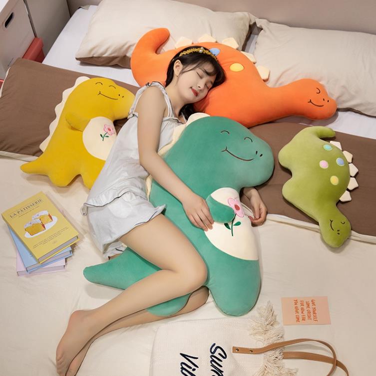 Super Soft Cute Green Dinosaur Stuffed Animal Toys Dinosaur Plush Pillow Baby Kids Cushion Wholesale 6