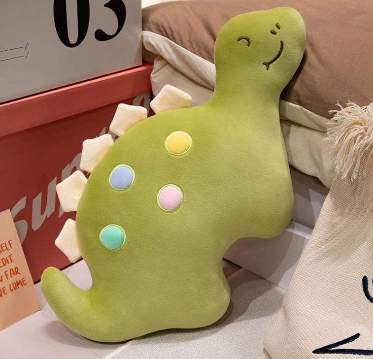 Super Soft Cute Green Dinosaur Stuffed Animal Toys Dinosaur Plush Pillow Baby Kids Cushion Wholesale 8