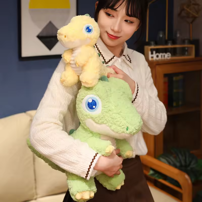 New Design Customized Stuffed Animal Toy Big Eyes Dinosaur Soft Doll 6