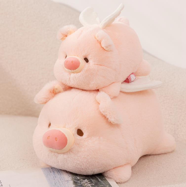 Wholesale OEM&ODM Cute Pink Pig Plush Toy Soft And Comfortable Piggy Stuffed Animal Cushion 13