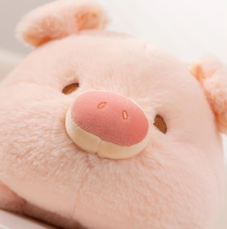 Wholesale OEM&ODM Cute Pink Pig Plush Toy Soft And Comfortable Piggy Stuffed Animal Cushion 10