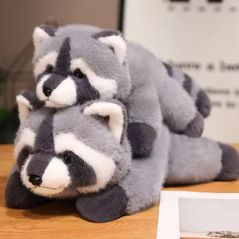Wholesale Customized Stuffed Animal Raccoon Plush Toy Soft Plush Doll Gift 5