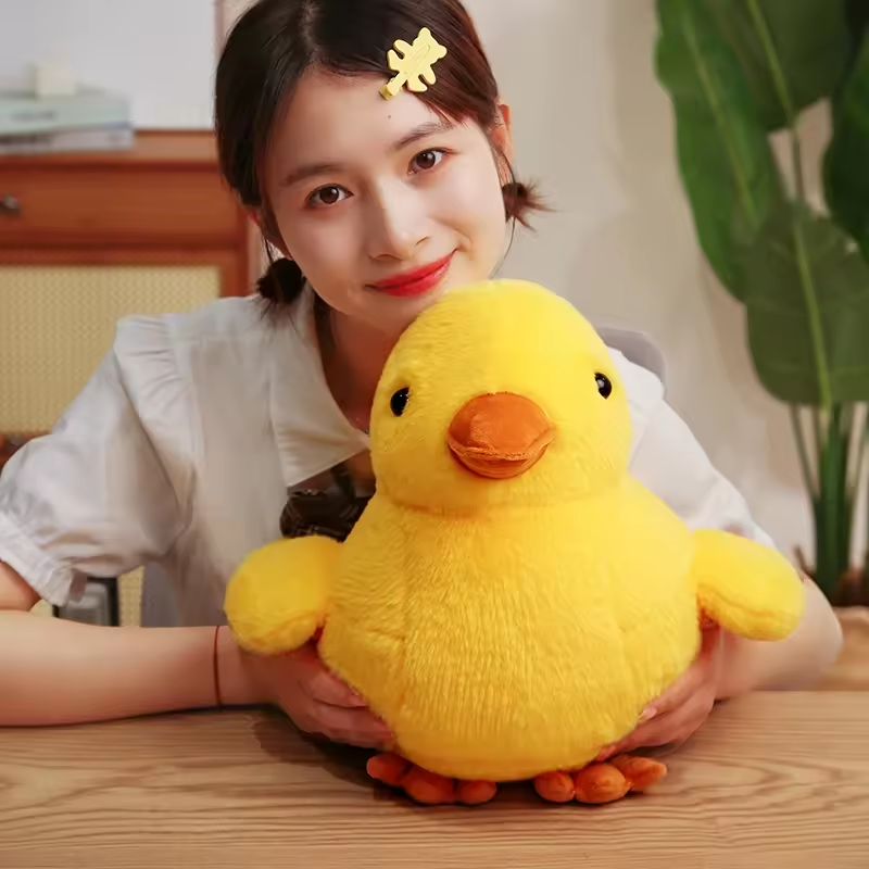 Wholesale Kawaii Stuffed Soft Stuffed Animal Yellow Duck Custom Plush Toys For Kids 23