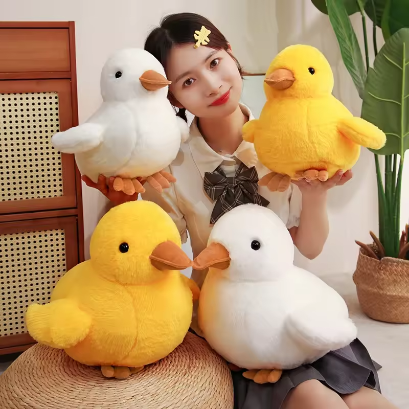 Wholesale Kawaii Stuffed Soft Stuffed Animal Yellow Duck Custom Plush Toys For Kids 25
