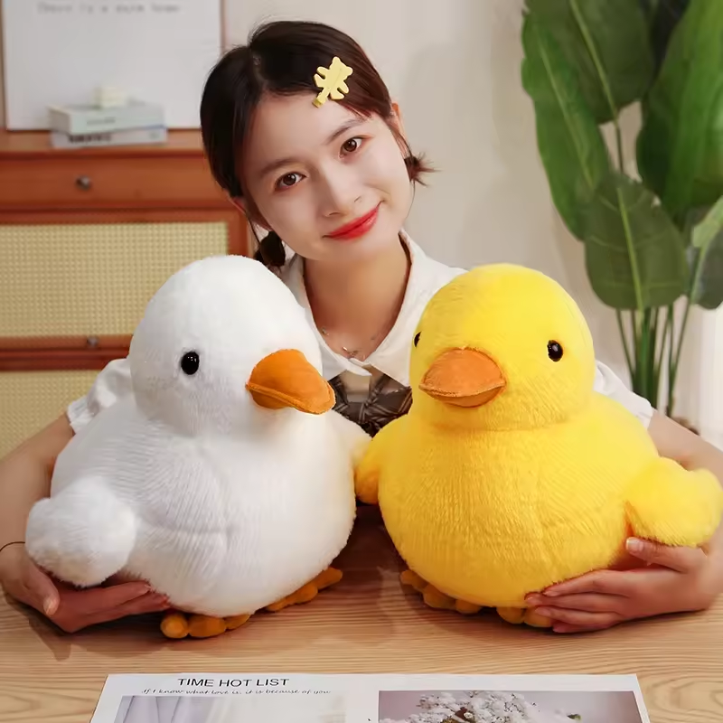 Wholesale Kawaii Stuffed Soft Stuffed Animal Yellow Duck Custom Plush Toys For Kids 24