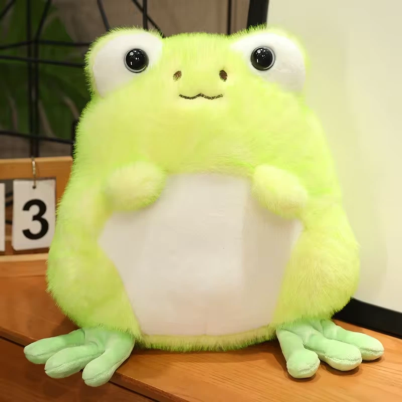 New Customized Stuffed Animal Toy Cute Frog Soft Pillow Plush Doll 1