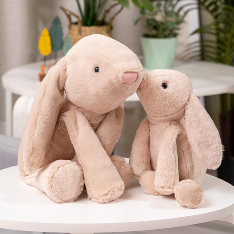 Custom Stuffed Animal Toys Long Ear Rabbit Plush Pillow Sleeping Dolls Baby Girl Bunny Toys 13