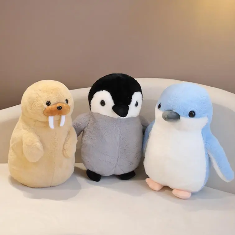 Wholesale Cute Blue And Black Penguins Walruses Stuffed Animal Toys For Children Kids Manufacturer 1