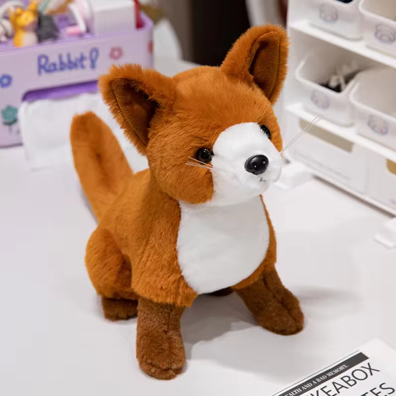 Customized Stuffed Animal Toy Simulation Fox Cute Design Plush Doll Gift 6