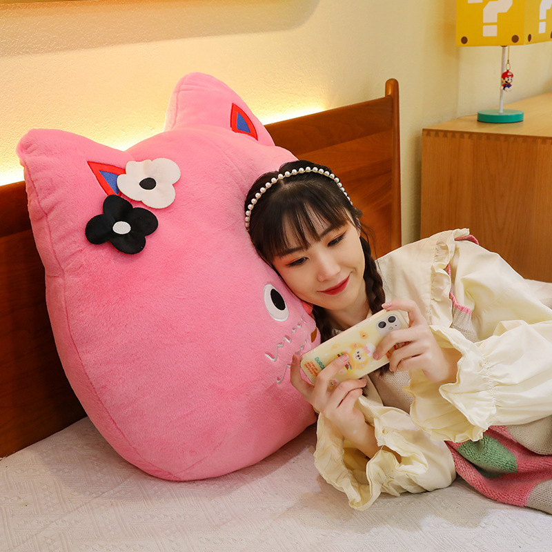 Wholesale Pink Cat Plush Toys for Children Stuffed Animal Pillow Custom Cat Plush 7