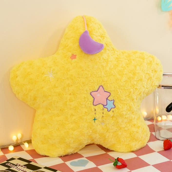 Kawaii Colorful Moon Cloud Pillow Star Plush Toy Cushion Super Soft Sleeping Throw Pillow 10