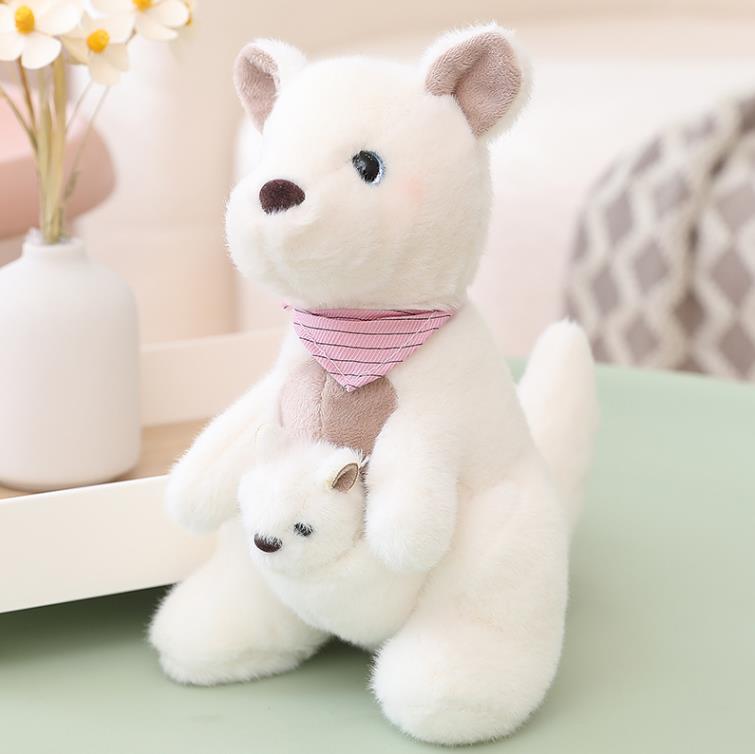 Mother Child Kangaroo Plush Toy Cute Baby Zoo Souvenir Soft Stuffed Animal for Kids 11