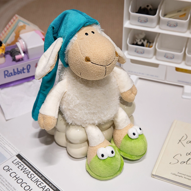 Eco friendly Custom Cute Stuffed Wolves and Sheep plush doll interest doll 1