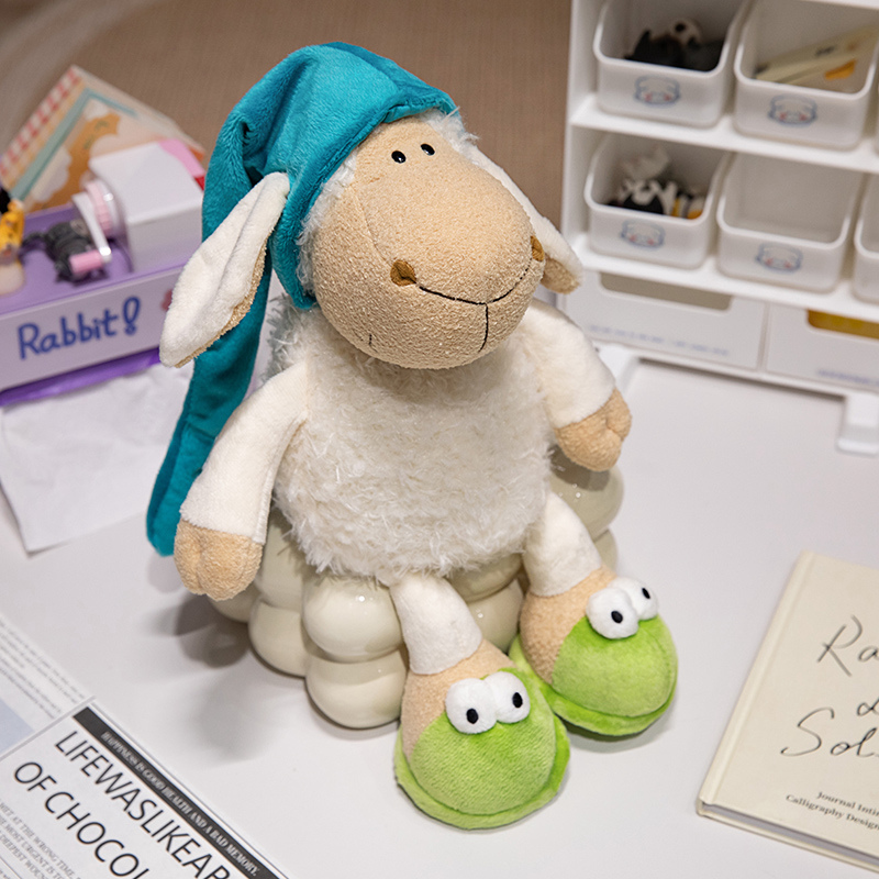 Eco friendly Custom Cute Stuffed Wolves and Sheep plush doll interest doll 2