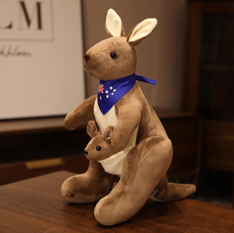 Mothers Day Plush Kangaroo Plush Toy Super Kawaii Kangaroo Stuffed Animal Toys Zoo Promotion Gifts 13