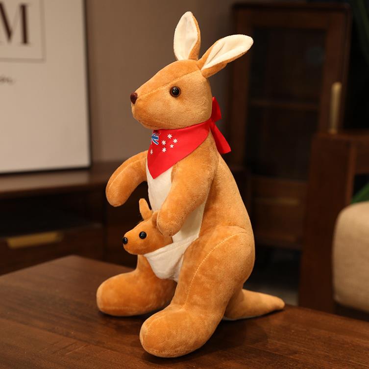 Mothers Day Plush Kangaroo Plush Toy Super Kawaii Kangaroo Stuffed Animal Toys Zoo Promotion Gifts 11