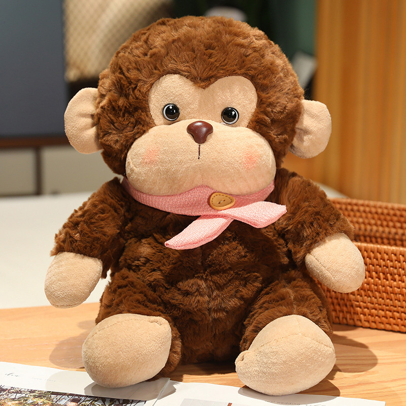 Eco friendly Custom Cute Stuffed monkey plush doll 2