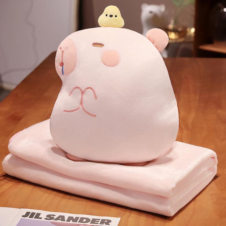 Customize cartoon animal capybara stuffed toys Wholesale hand warmer plush pillow 20
