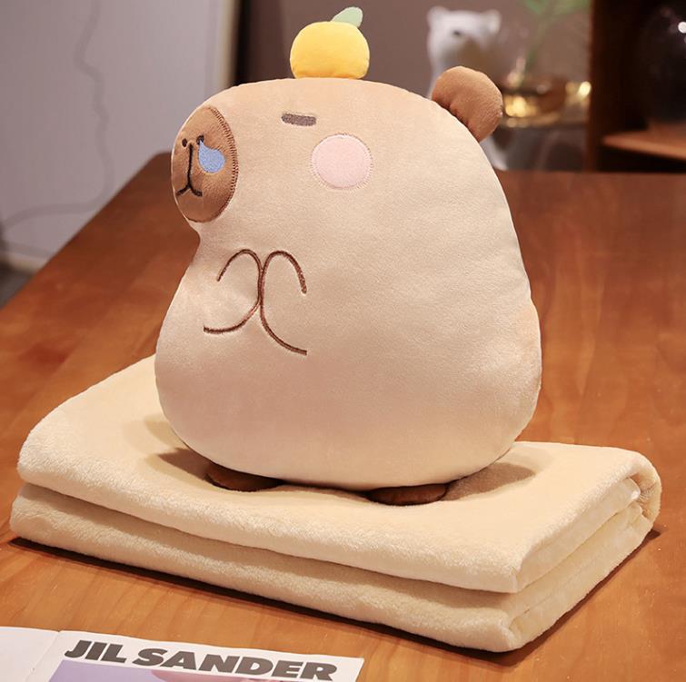 Customize cartoon animal capybara stuffed toys Wholesale hand warmer plush pillow 17