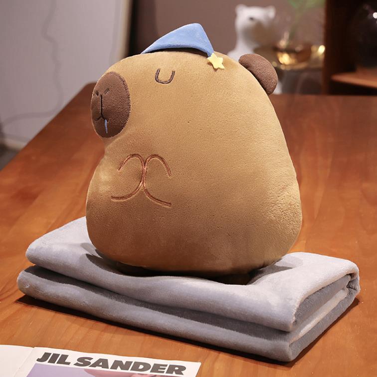 Customize cartoon animal capybara stuffed toys Wholesale hand warmer plush pillow 19