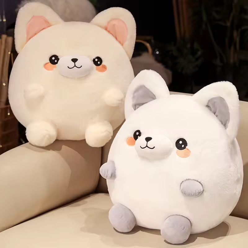Stuffed Cute Design Soft Pillow Fox Cat Stuffed Animal Plush Toy 5