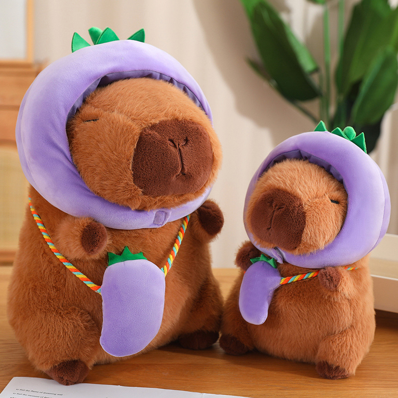 Custom plush toy capybara pillow cute interesting stuffed toys 3