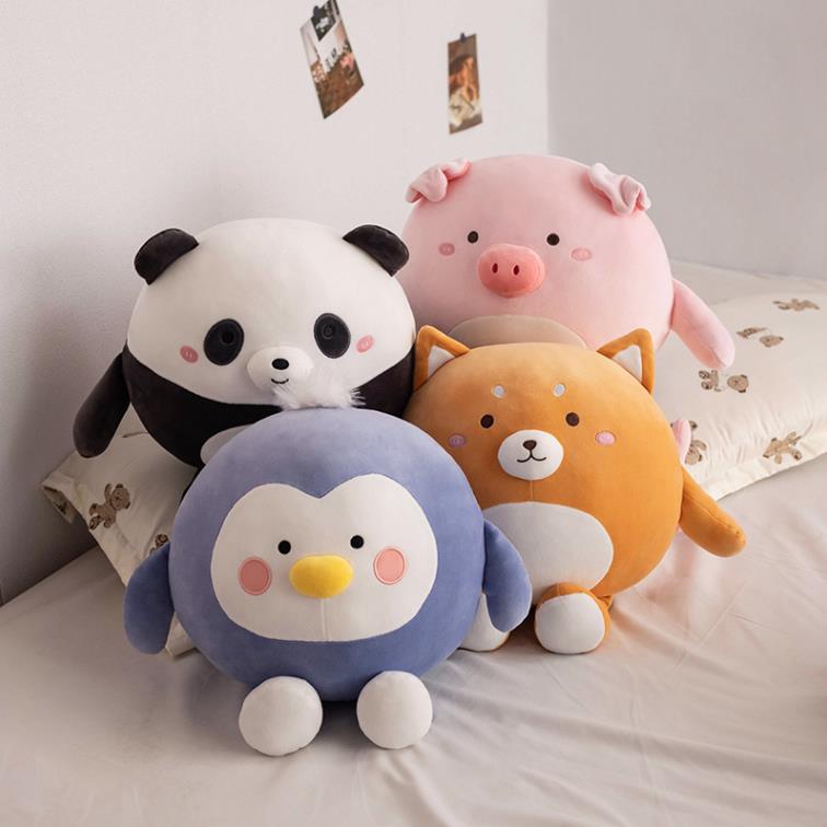 kawaii plushies Super Soft Custom Cute Panda Pig bear Squish Plush Toys Stuffed Animal Pillow 11