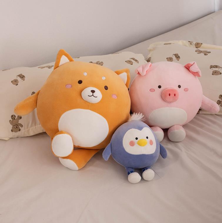 kawaii plushies Super Soft Custom Cute Panda Pig bear Squish Plush Toys Stuffed Animal Pillow 10