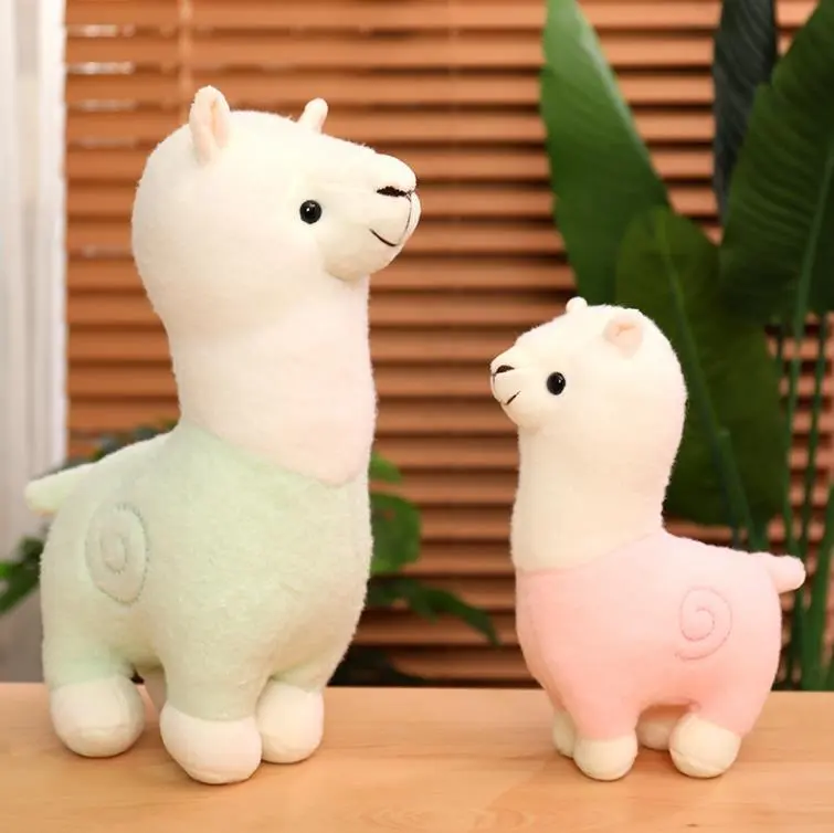 Creative Colorful Cute Soft llamas Stuffed animal Alpaca Plush toys 1