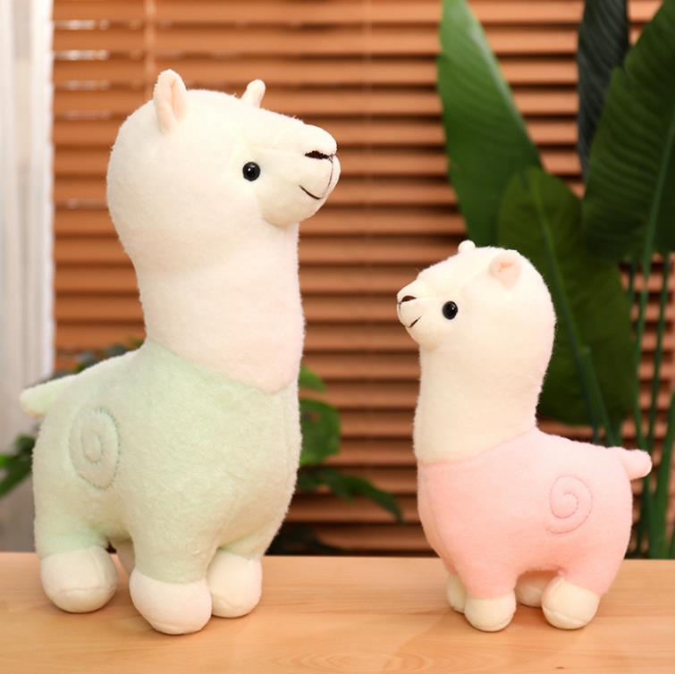 Creative Colorful Cute Soft llamas Stuffed animal Alpaca Plush toys 9