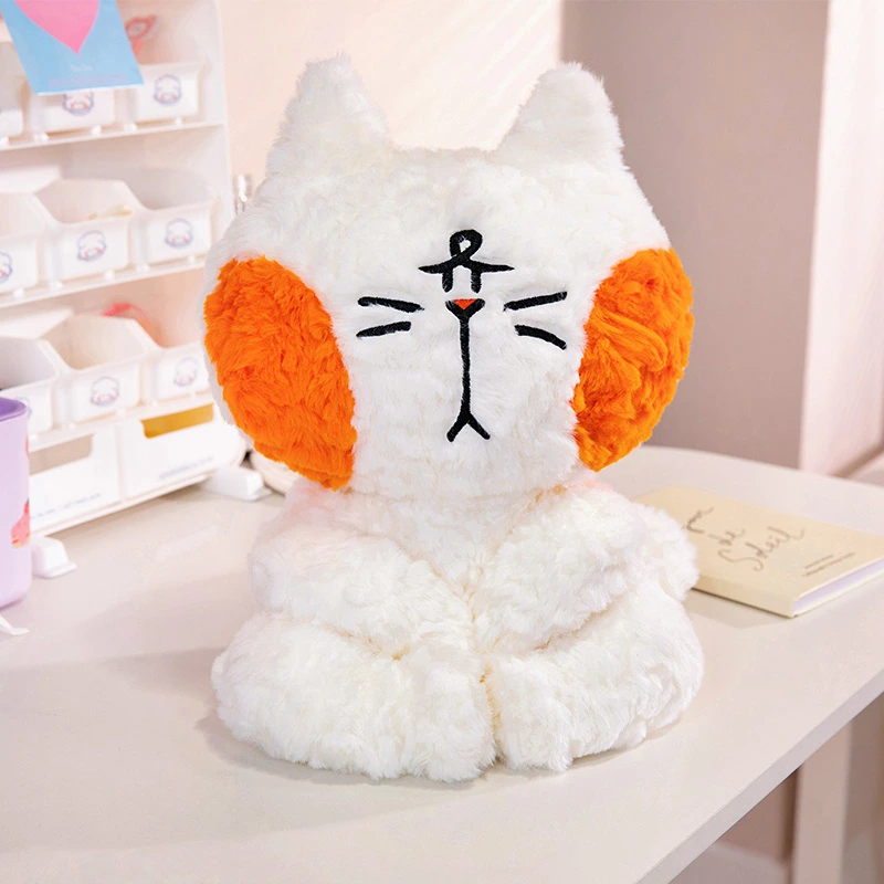 New Cute Design Stuffed Animal Toy Lovely Working Cat Soft Pillow Doll 1