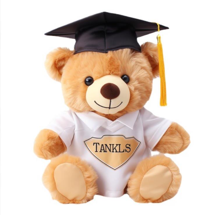 Custom Cute Graduation Teddy Bear Plush Toys Graduation Bears With Uniform LOGO Gifts For Students 6