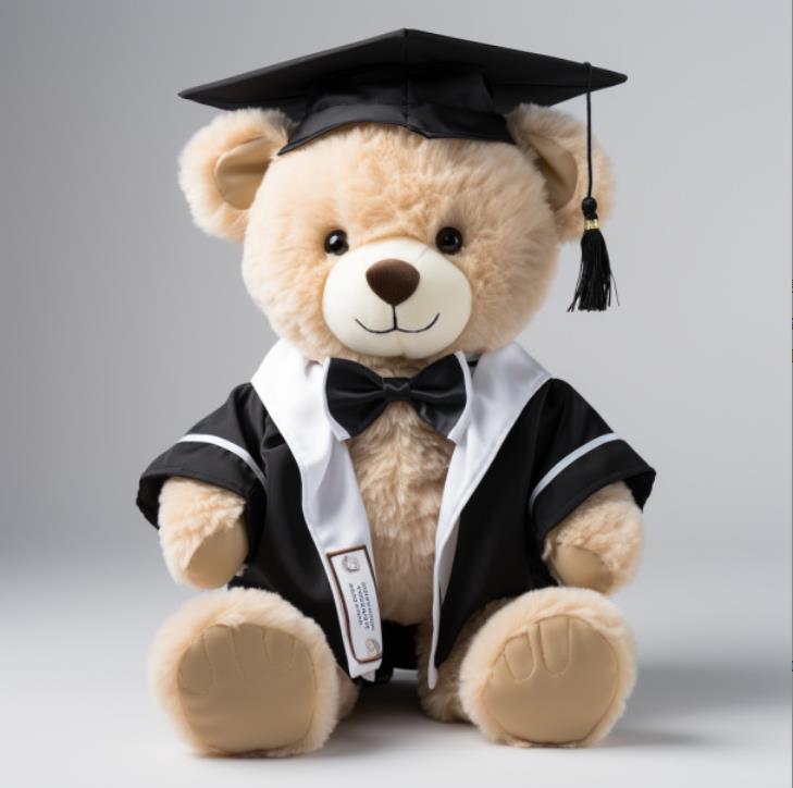 Custom Cute Graduation Teddy Bear Plush Toys Graduation Bears With Uniform LOGO Gifts For Students 9
