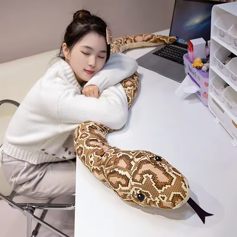 New Creative Simulation Stuffed Plush Snake Doll Decoration Plush Toy 4