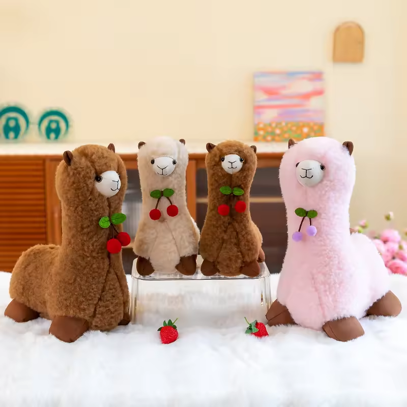 Wholesale Stuffed Soft Plush Toys Animal New Fruit Alpaca Plush Toys 7