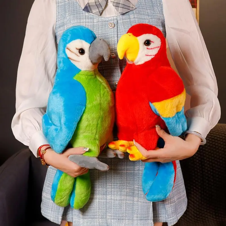 Hot Selling Blue Macaw Plush Toys Colorful Bird Stuffed Animal Dolls Parrot Plush Toy 1
